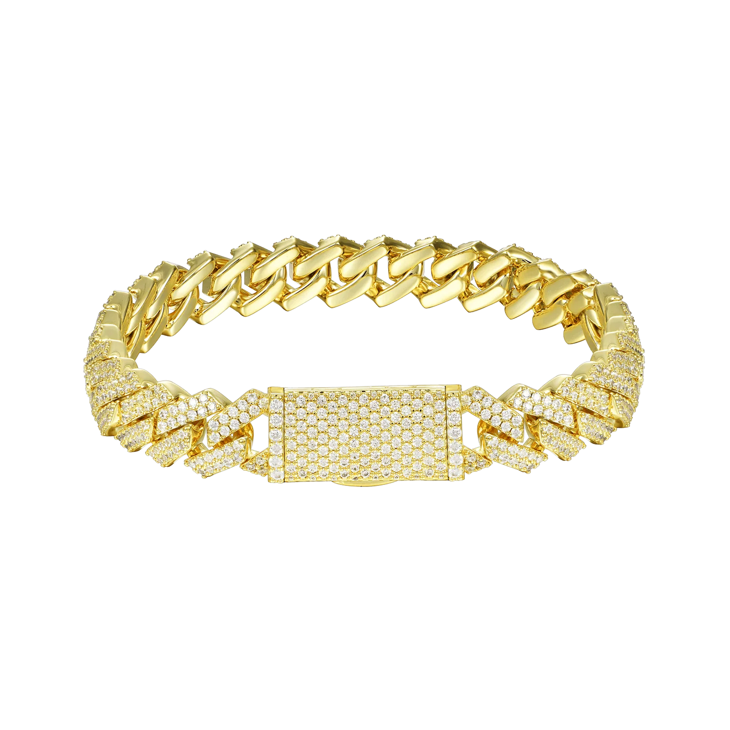 Moissanite Cuban Link Bracelet - 10mm
