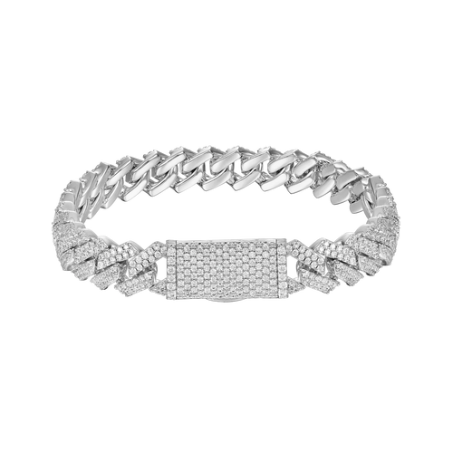 Moissanite Cuban Link Bracelet - 10mm