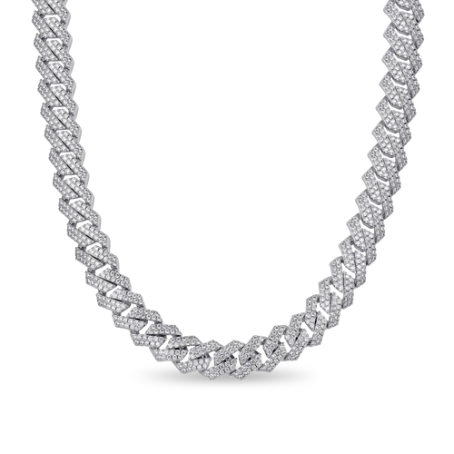 Moissanite Cuban Link Chain - 12mm