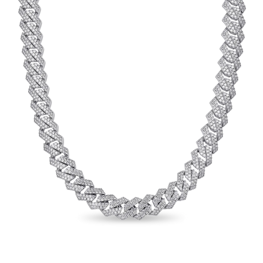 Moissanite Cuban Link Chain - 12mm