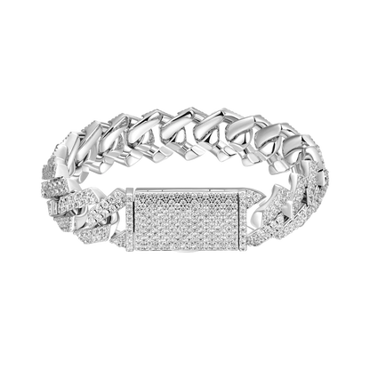 Moissanite Cuban Link Bracelet - 12mm