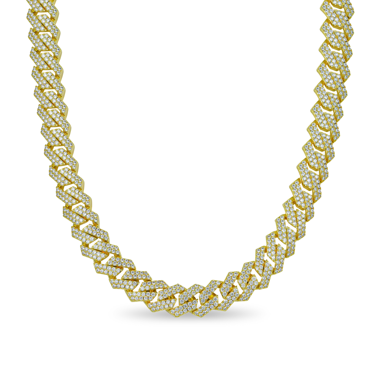 Moissanite Cuban Link Chain - 12mm