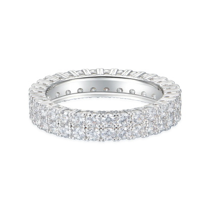 2-Row Moissanite Tennis Ring