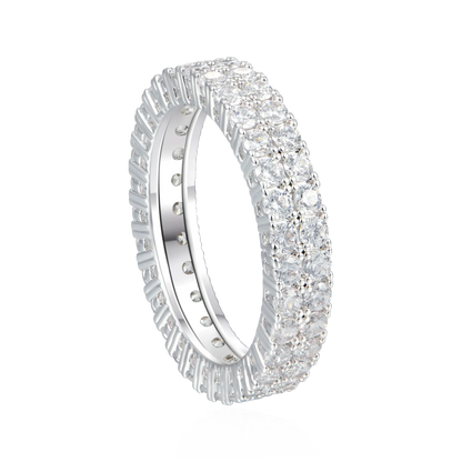 2-Row Moissanite Tennis Ring