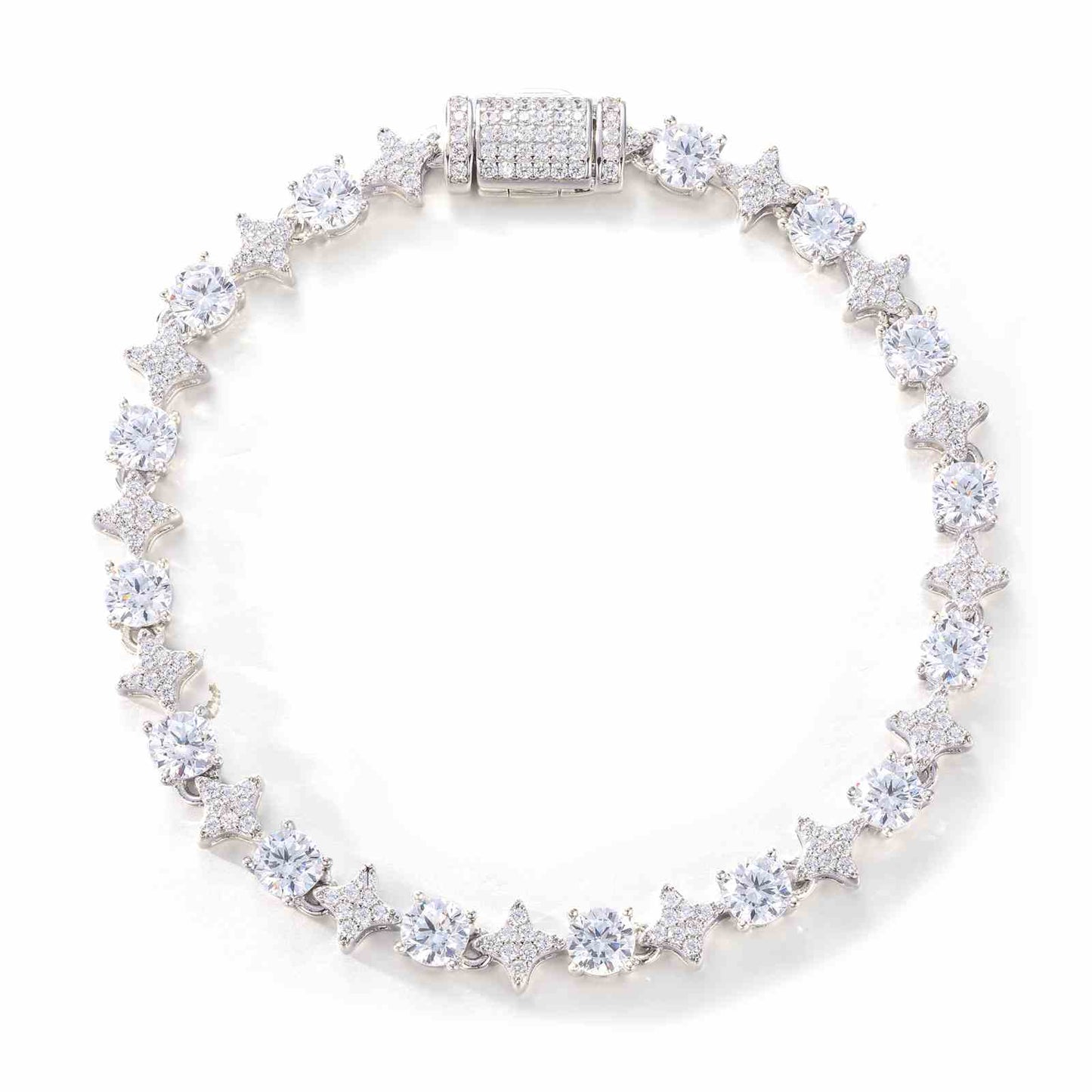 Moissanite Star Tennis Bracelet