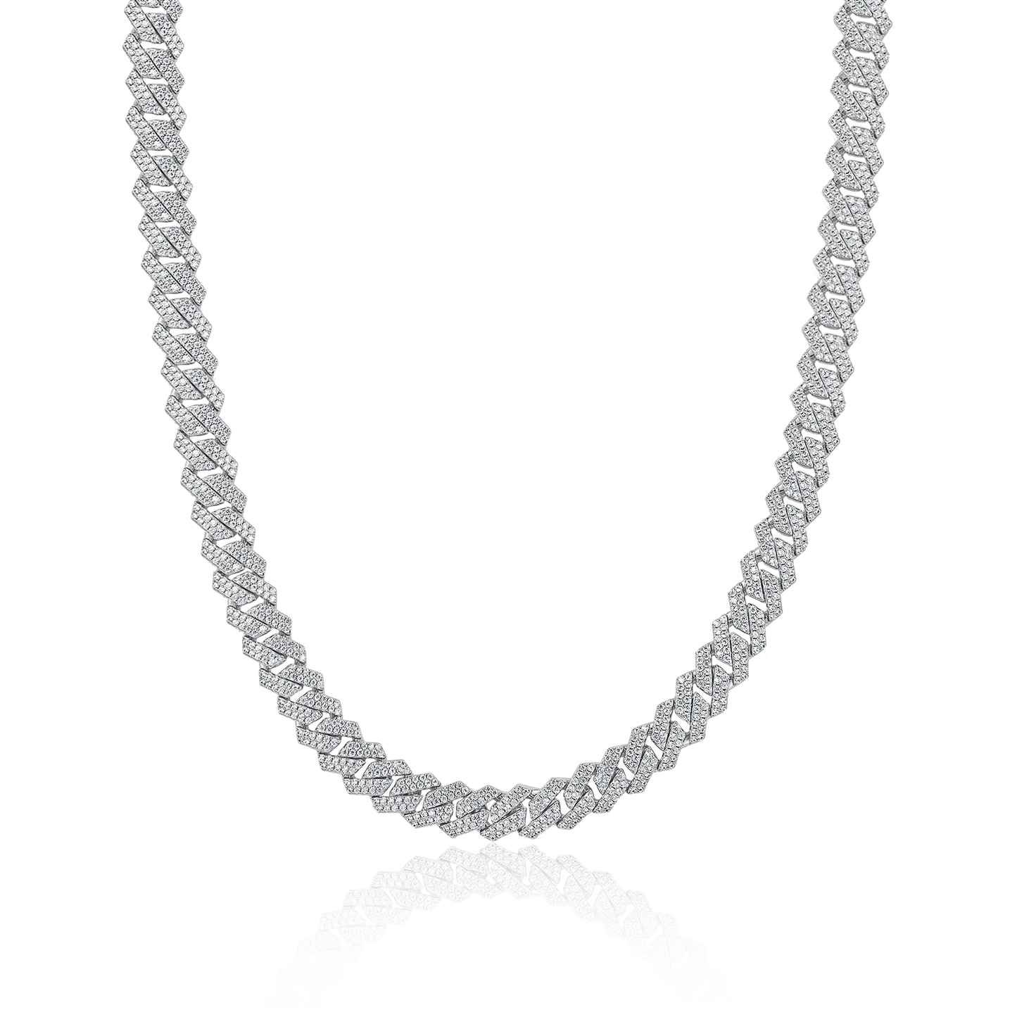 Moissanite Cuban Link Chain - 8mm