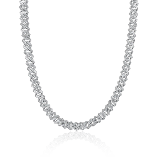 Moissanite Cuban Link Chain - 8mm