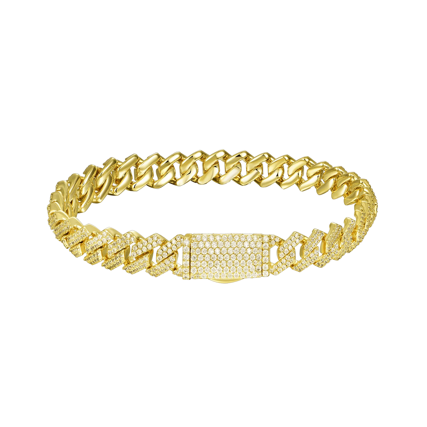 Moissanite Cuban Link Bracelet - 8mm