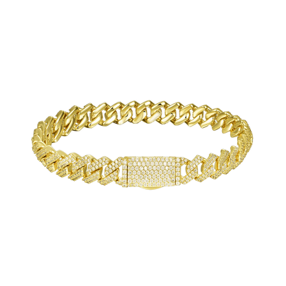 Moissanite Cuban Link Bracelet - 8mm