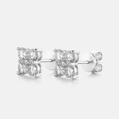 Moissanite Clover Earring