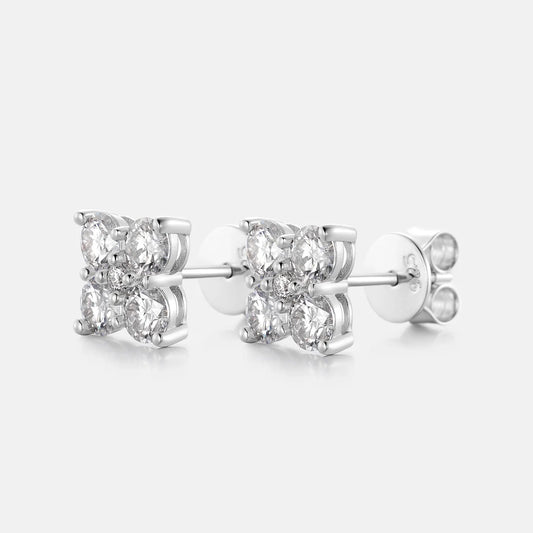Moissanite Clover Earring