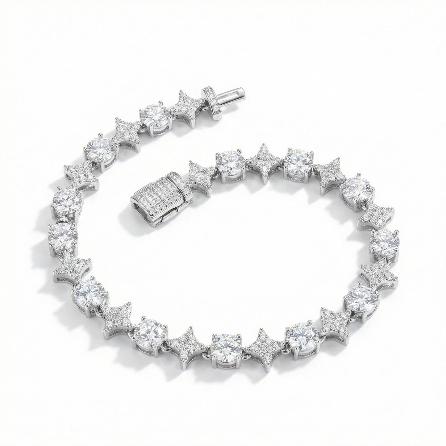 Moissanite Star Tennis Bracelet