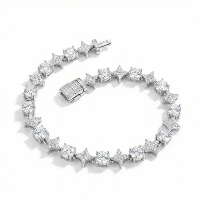 Moissanite Star Tennis Bracelet