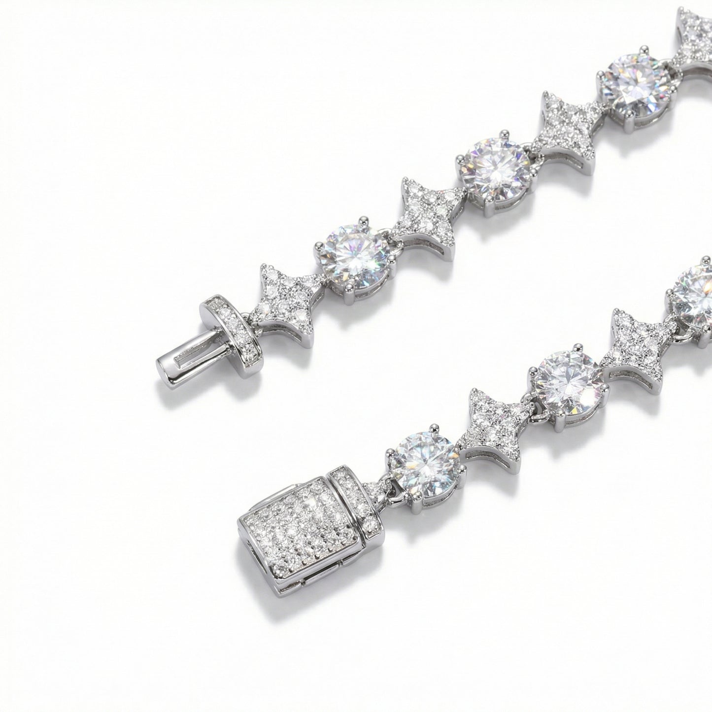 Moissanite Star Tennis Bracelet