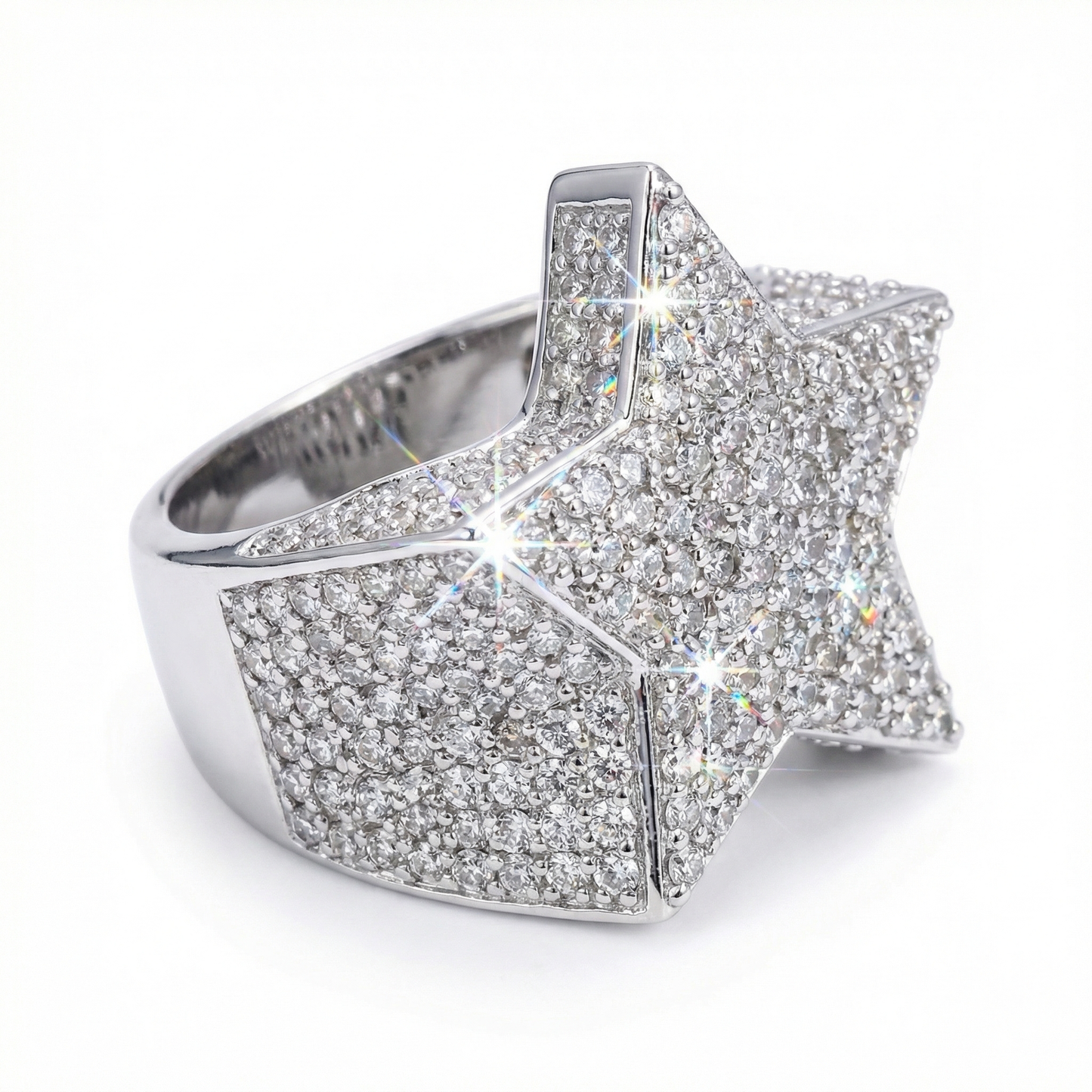 Moissanite Star Ring