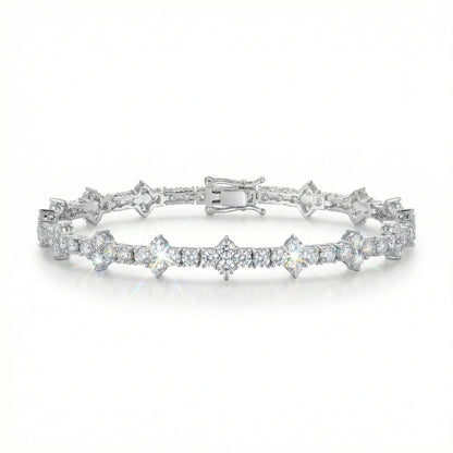 Moissanite Cross Tennis Bracelet