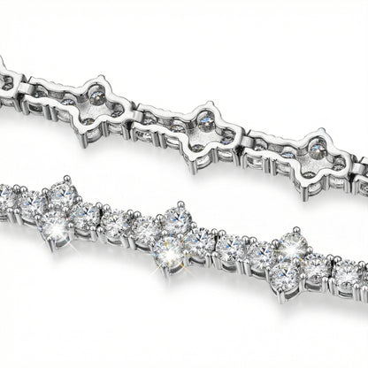 Moissanite Cross Tennis Bracelet