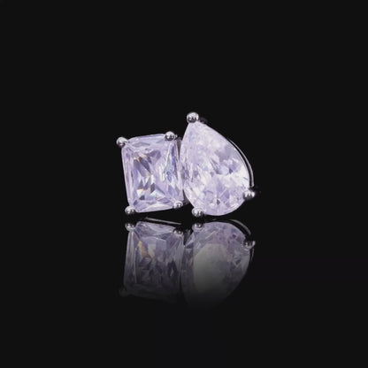 4CT Moissanite Double Earring