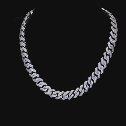 Moissanite Cuban Link Chain - 8mm